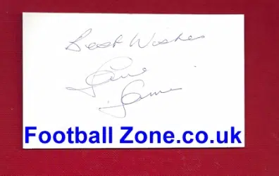 Manchester United Steve James Autograph 1976