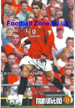 Manchester United Cristiano Ronaldo Signed Autograph Picture