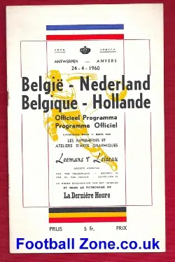 Belgium v Holland 1960