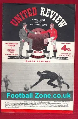 Manchester United v Ipswich Town 1958 - Last FA Cup + Tok