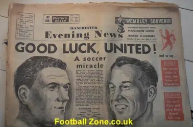 Manchester Evening News Paper 1958 – Cup Final Souvenir