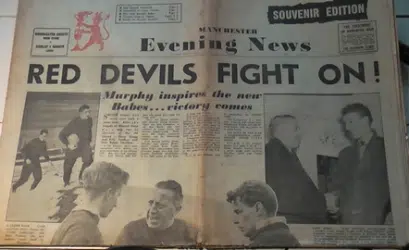 Manchester Evening News Paper 1958 – The New Busby Babes