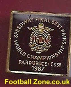 Poland Speedway Pin Badge 1987 - Best Pairs Final