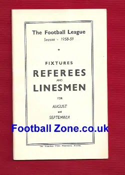Referee - Linesmen Laws Of The Game Booklet - 1958