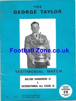 George Taylor Testimonial Bolton Wanderers Inc George Best