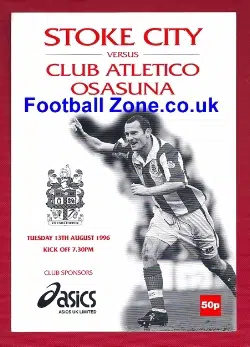 Stoke City v Club Atletico Osasuna 1996 - Spain