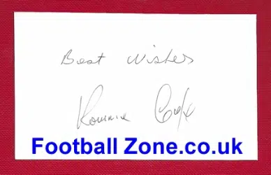 Manchester United Ronnie Cope Signed Card