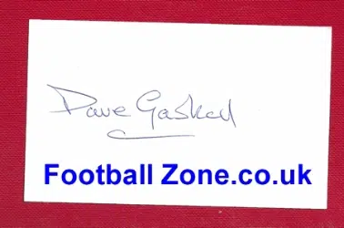 Manchester United David Gaskell Signed Card