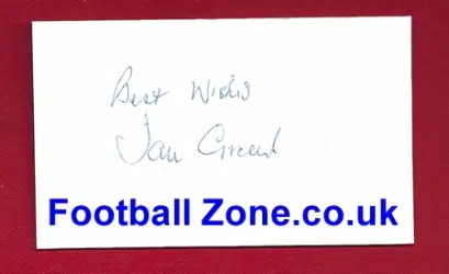 Manchester United Ian Greaves Signed Card