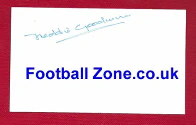 Manchester United Freddie Goodwin Signed Autographed Card