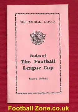 Football League Rules Handbook 1963 - 1964