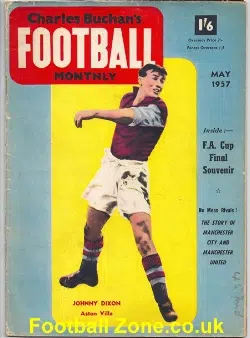 Charles Buchan Football Monthly Magazine 1957 Cup Final Souvenir
