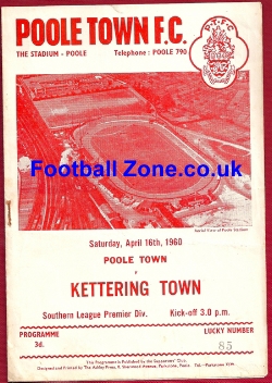Poole Town v Kettering Town 1960 – Southern Premier League