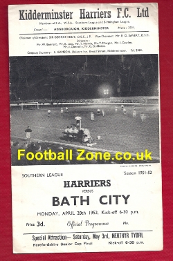 Kidderminster Harriers v Bath City 1952