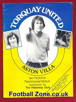 Ian Twitchin Testimonial Benefit Torquay United 1983