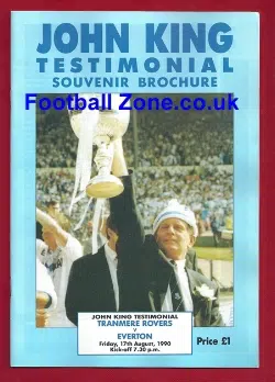 John King Testimonial Benefit Match Tranmere Rovers 1990