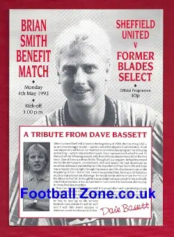 Brian Smith Testimonial Benefit Match Sheffield United 1992