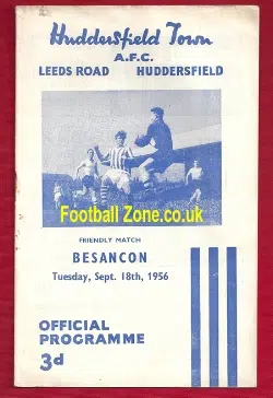 Huddersfield Town v Besancon 1956 - Friendly Game v French