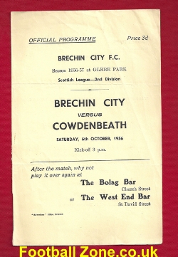 Brechin City v Cowdenbeath 1956 – to clear