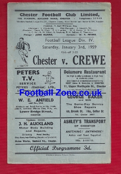 Chester City v Crewe Alexandra 1959