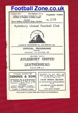 Aylesbury United v Leatherhead 1954