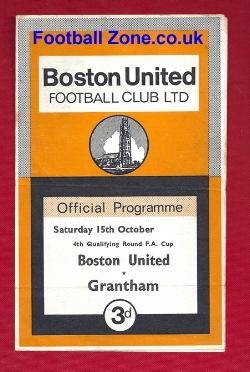 Boston United v Grantham Town 1966 – FA Cup Qualifying