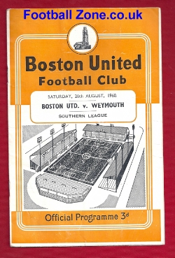 Boston United v Weymouth 1960