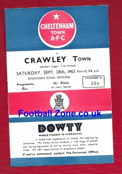 Cheltenham Town v Crawley 1963