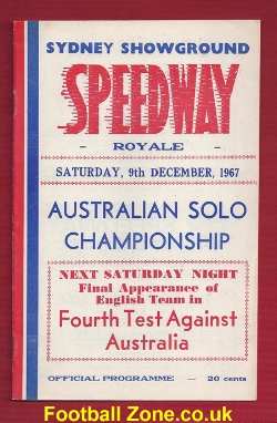 Australia Speedway 1967 Sydney Solo Championship