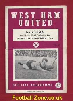 West Ham United v Everton 1963
