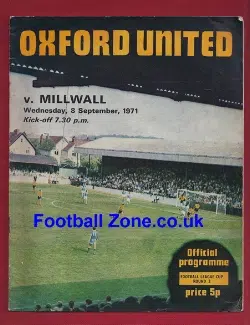 Oxford United v Millwall 1971