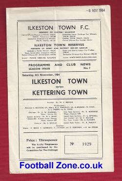 Ilkeston Town v Kettering Town 1954
