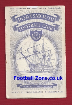 Portsmouth v Zagreb 1956 – Floodlight Friendly Match