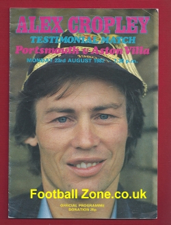 Alex Cropley Testimonial Benefit Match Portsmouth 1982