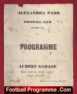 Alexandra Park v Norsemen 1957