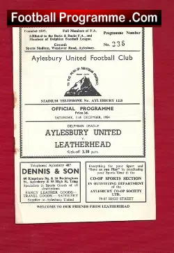 Aylesbury United v Leatherhead 1954