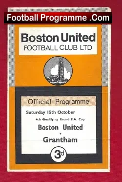 Boston United v Grantham Town 1966 – FA Cup Qualifying