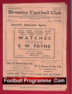 Bromley v Universities Athletic Union 1947