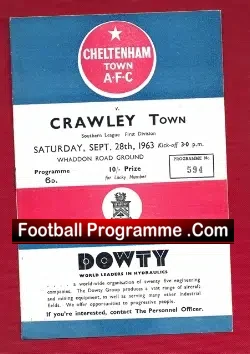 Cheltenham Town v Crawley 1963