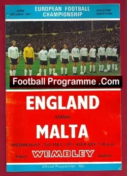 England v Malta 1971