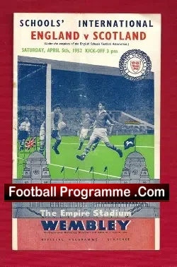 England v Scotland 1952 – Schools International – Big Dunc