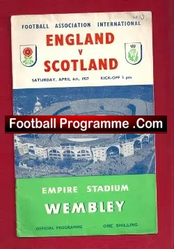 England v Scotland 1957