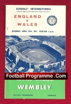 England v Wales 1961 – Wembley + Voucher