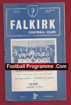 Falkirk v Clyde 1958 – Rearranged Match