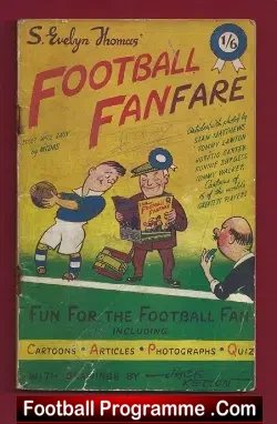 Football Fanfare Book S Evelyn Thomas 1950's - Autograph - football memorabilia