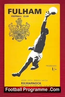 Fulham v Kilmarnock 1968 – Friendly Match