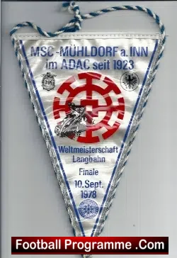 Germany Speedway Pennant 1978 – Muhldorf ADAC