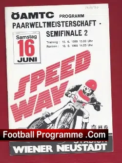 Germany Speedway Programme 1990 – Paarweltmeisterschaft