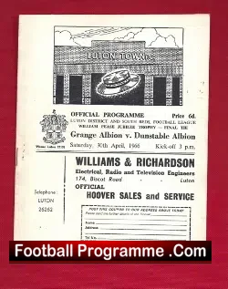 Grange Albion v Dunstable Albion 1966 – Cup Final At Luton