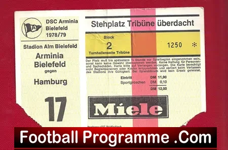 Hamburg v DSC Arminia 1979 – Kevin Keegan + Ticket